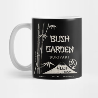 Vintage Retro Bush Garden Japanese Restaurant Seattle Mug